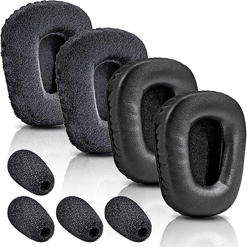 B450-XT Kit de almohadillas de repuesto compatibles con auriculares B450-XT B450XT I B450 XT Accesorios (almohadillas de poliuretano + terciopelo)
