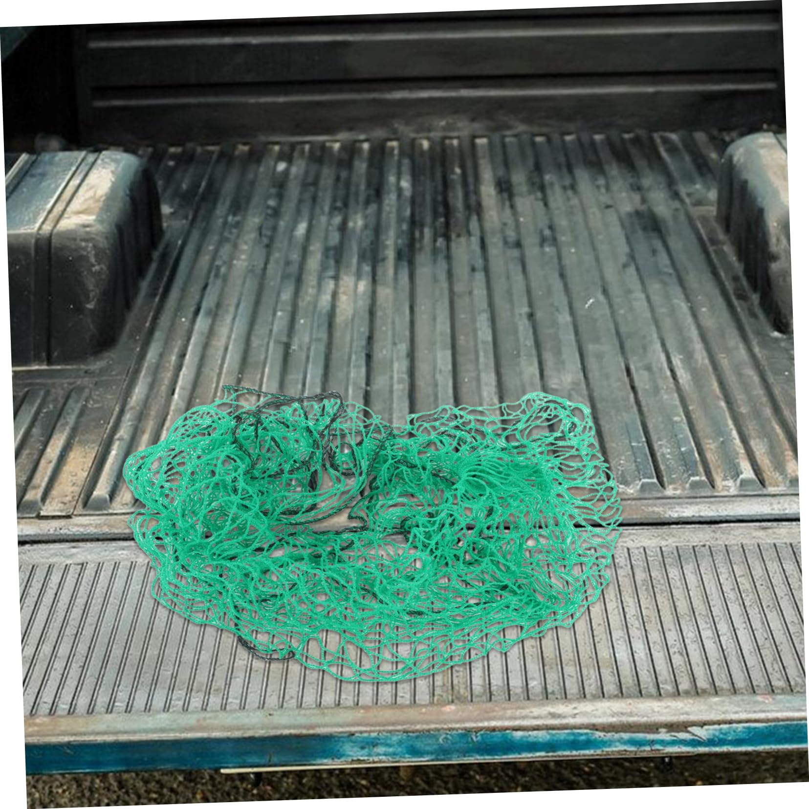 ULTECHNOVO Filet de Chargement Élastique pour Remorque, Filet de Sécurité Vert en PVC, Installation Rapide, pour Déménagement et Camping