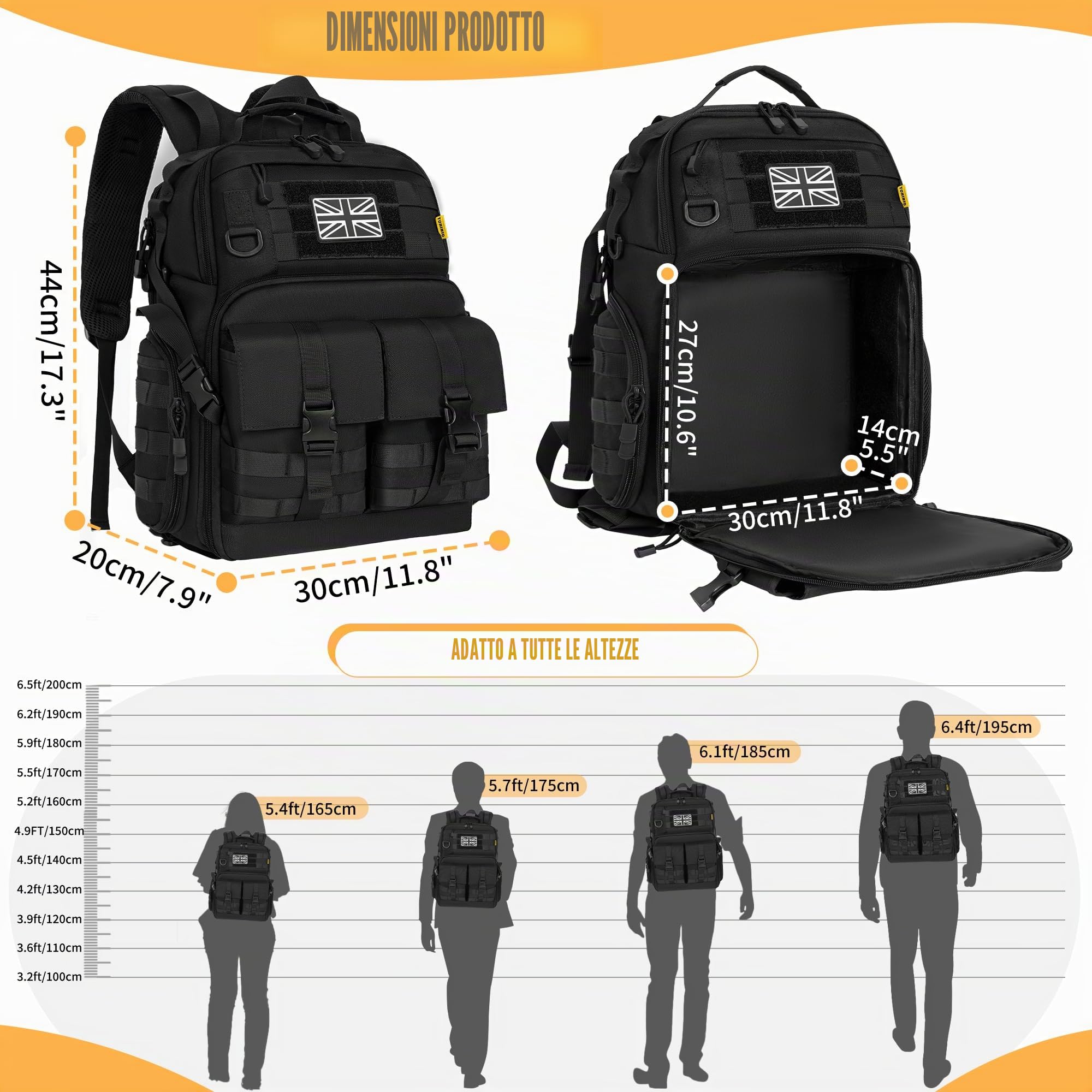 Zaino per fotocamera con scomparto per laptop da 15,6 pollici, borsa per fotocamera impermeabile, resistente borsa per fotografia DSLR/SLR, compatibile con droni Canon, Nikon, DJI, inserto imbottito