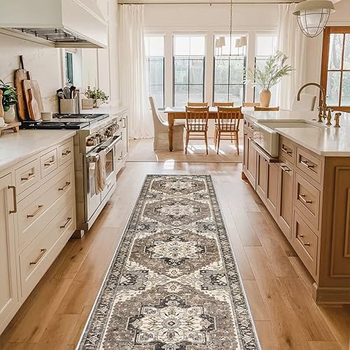 Alfombra Lavable para Pasillo de Cocina - Alfombra de Pasillo 2x10 pies Tapetes Desgastados Antideslizantes Suaves Alfombra de Piso para Habitación
