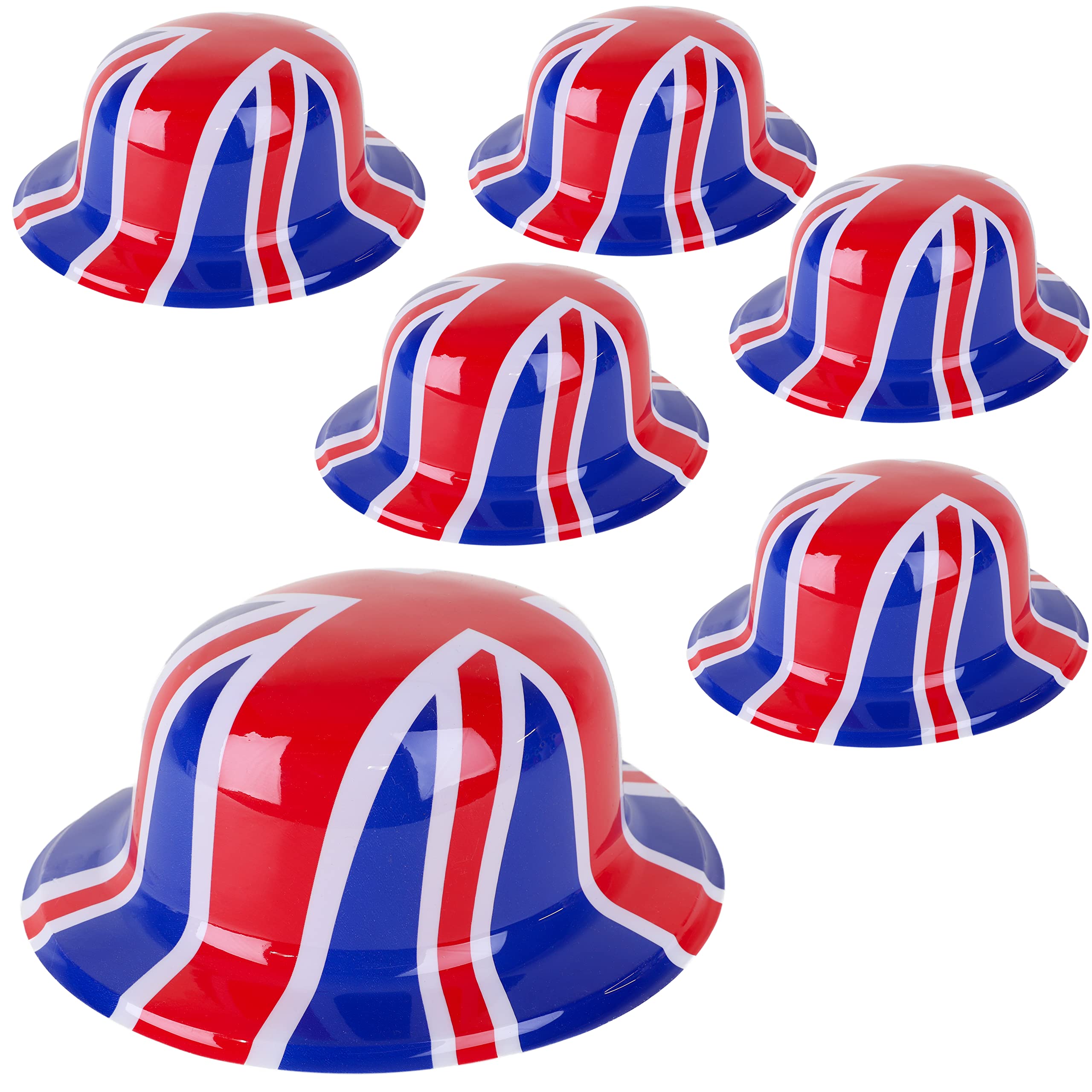Zac's Alter Ego Pack Of 6 Union Jack Flag Head Boppers