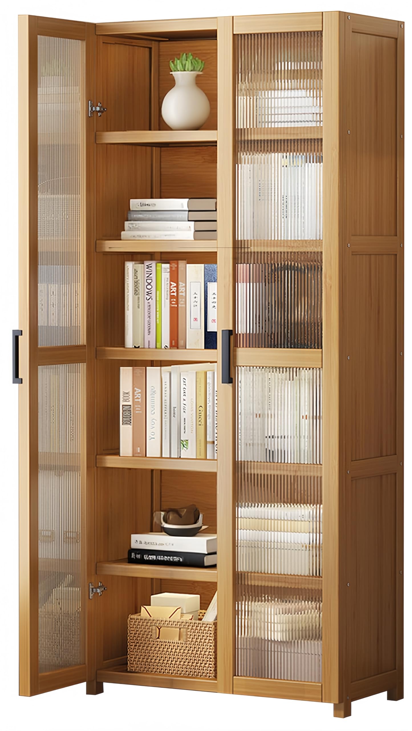 Amazon｜TUIYIDUO 本棚 ブックシェルフ 6段 大容量 長さ60cm×幅31cm×高