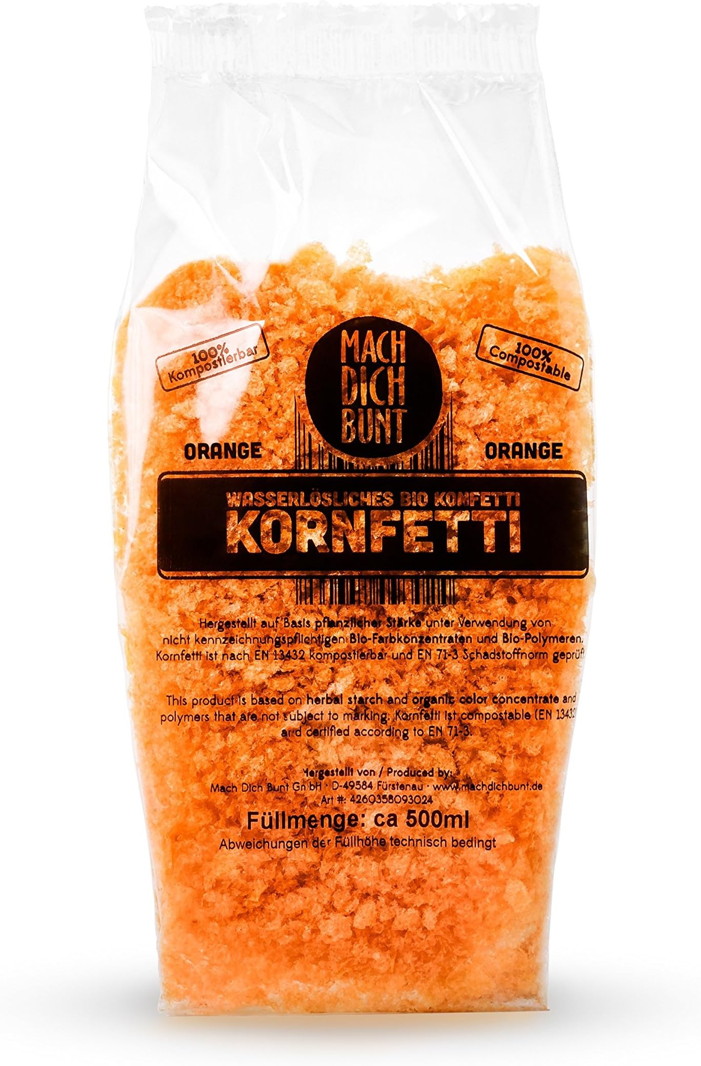 Cornfetti - Bio Confetti orange