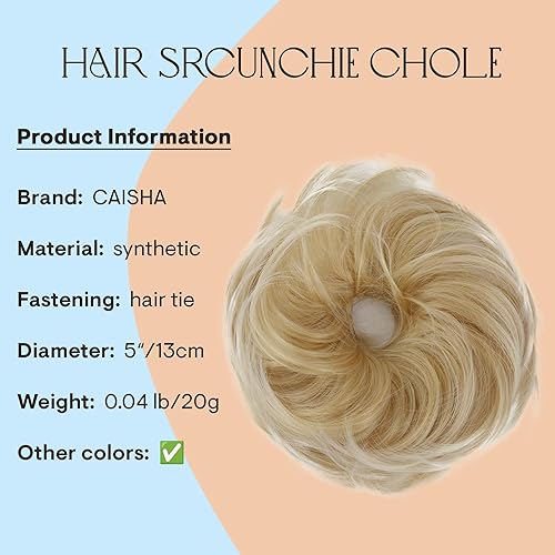 Miniatura 2 de PRETTYSHOP Pieza para el cabello de goma Voluminoso rizado y desordenado moño, 1