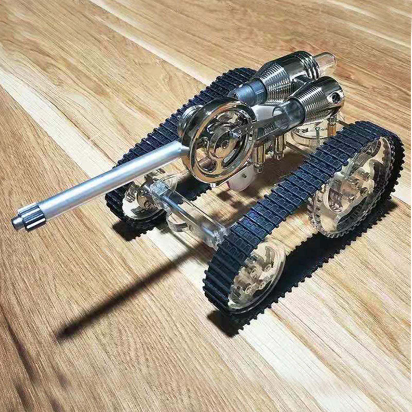 Model silnika Stirling Model Power Par Physics Science Educational Toy dla dzieci dorosłych gumowe ścieżki ze stali nierdzewnej lampa alkoholowa