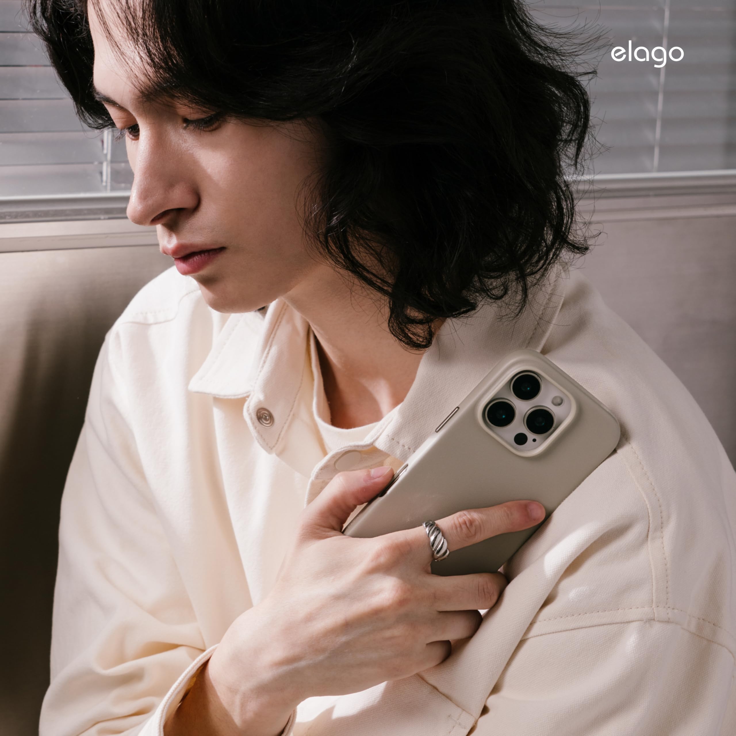 elago iPhone 16 Pro Magnetic Leather Case -7