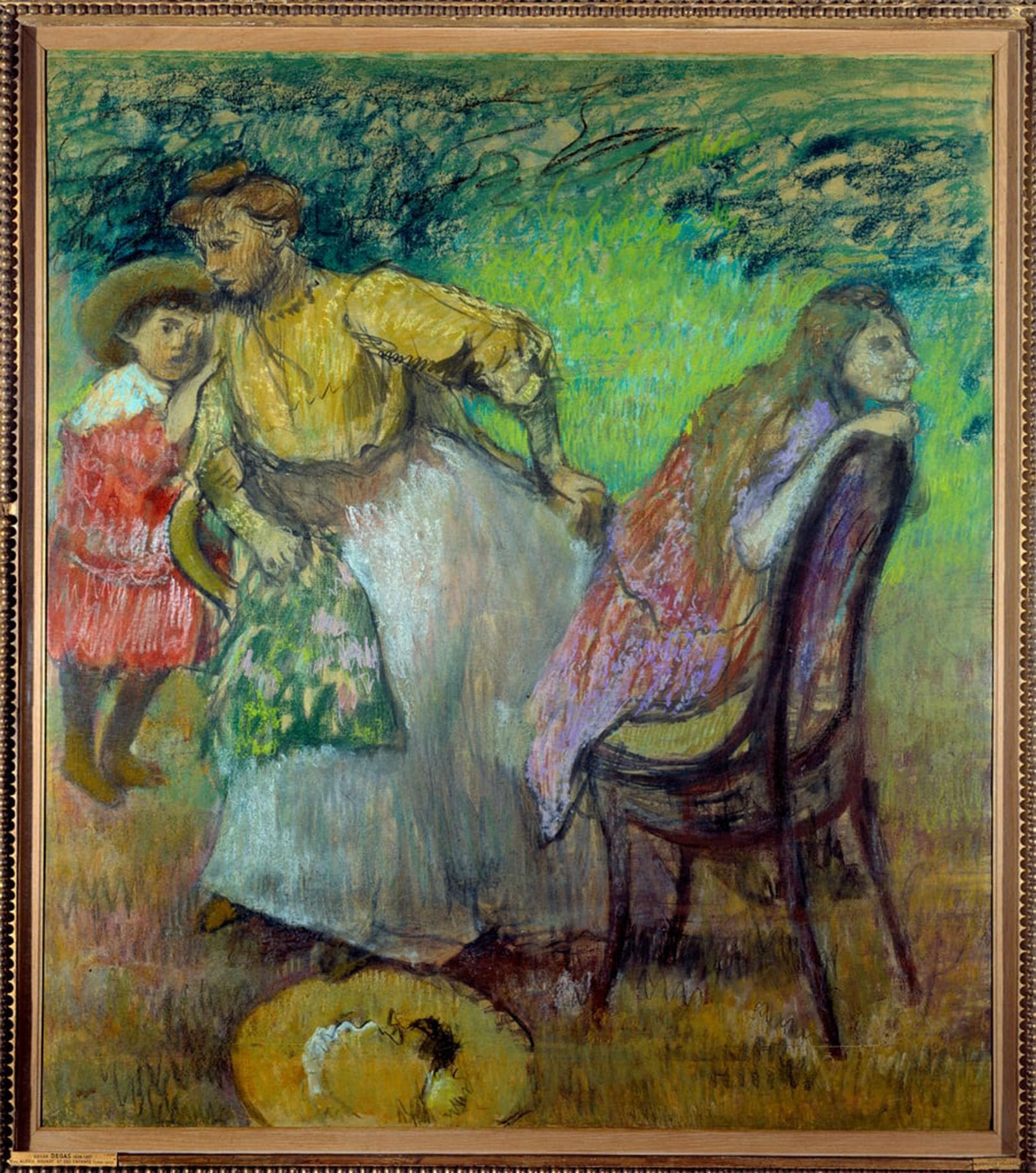 POSTERIIk Famous Print Pop Art Wall Art Graffiti Madame Rouart and Her Children Painting by Edgar Degas Art Prints for Home Decor 60x90cm