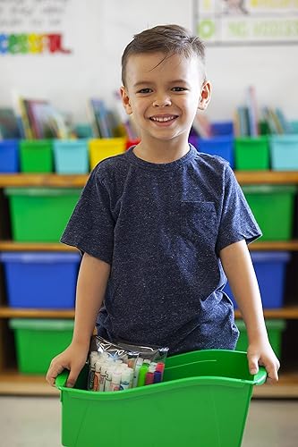 Miniatura 6 de Storex - Contenedores para libros tamaño extra grande. Variado,Negro -,Azul,Verde,Morado,Rojo,verde azulado,Amarillo