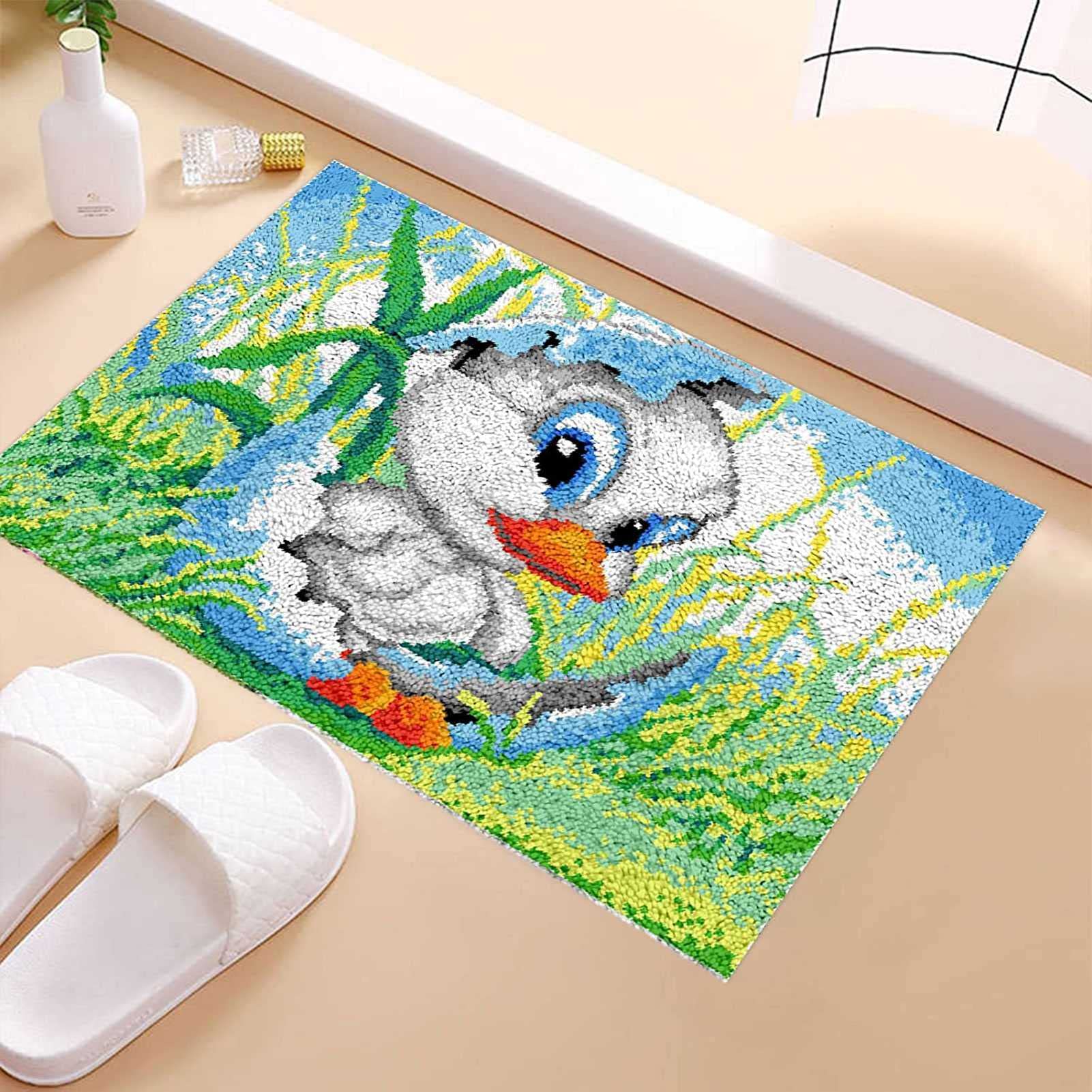 Ancien Kit De Tapis Readicut – Motif Tournesols – Artisanat Crochet De Verrouillage – Occasion