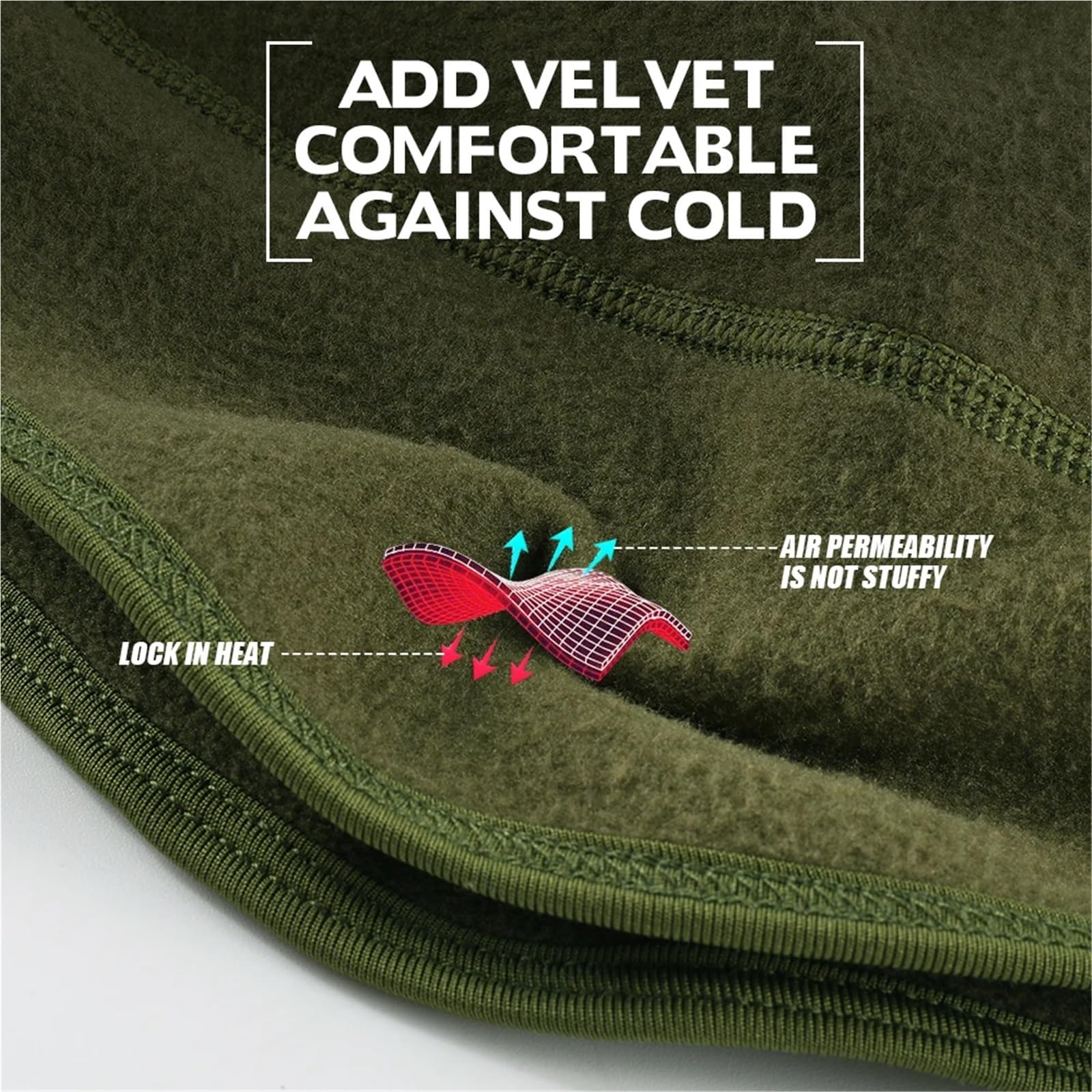 2 pezzi cappelli invernali berretti da corsa termici copertura scaldino for le orecchie sport sci snowboard escursionismo ciclismo berretto morbido antivento uomo donna per Ciclismo(Green)