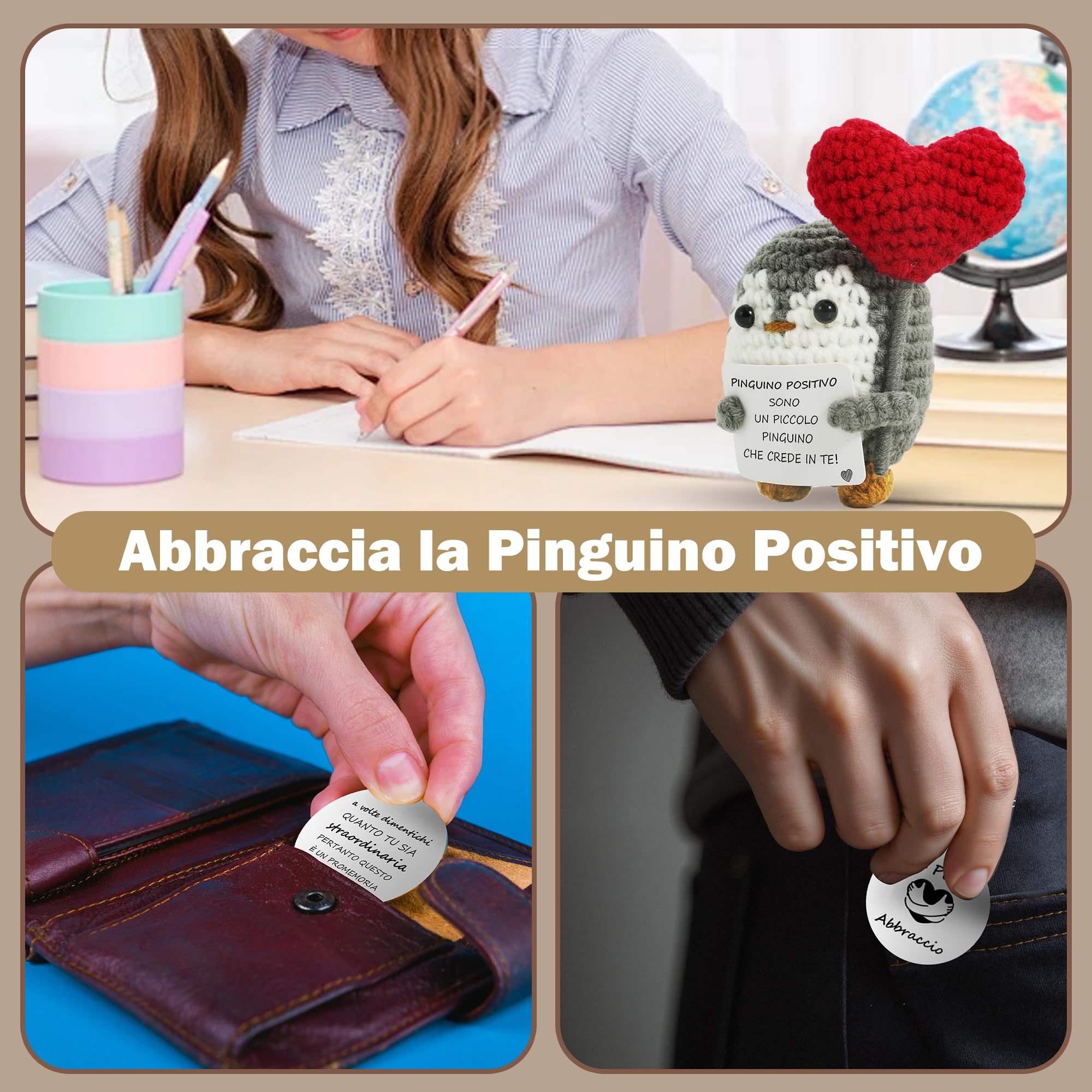 ZIENZENGYA Regalo Donna Compleanno Regalo Uomo | Idee Regalo Originale e Divertente | Compleanno Bimba Bimbo | Pensiero per San Valentino | Peluche Motivazionale