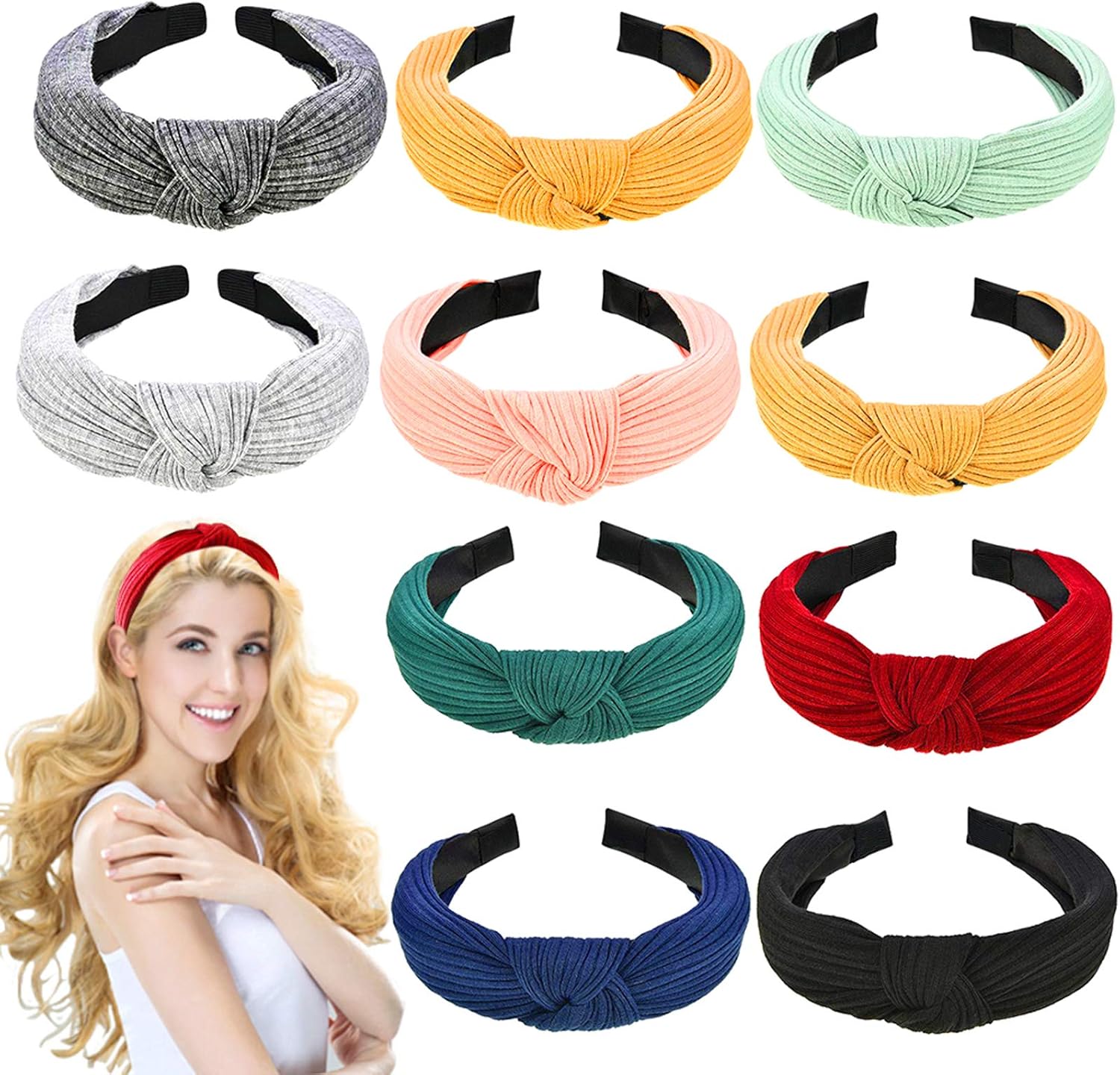 Wiwpar Diademas Anudadas Para Mujer, Lindas Diademas Con Lazo