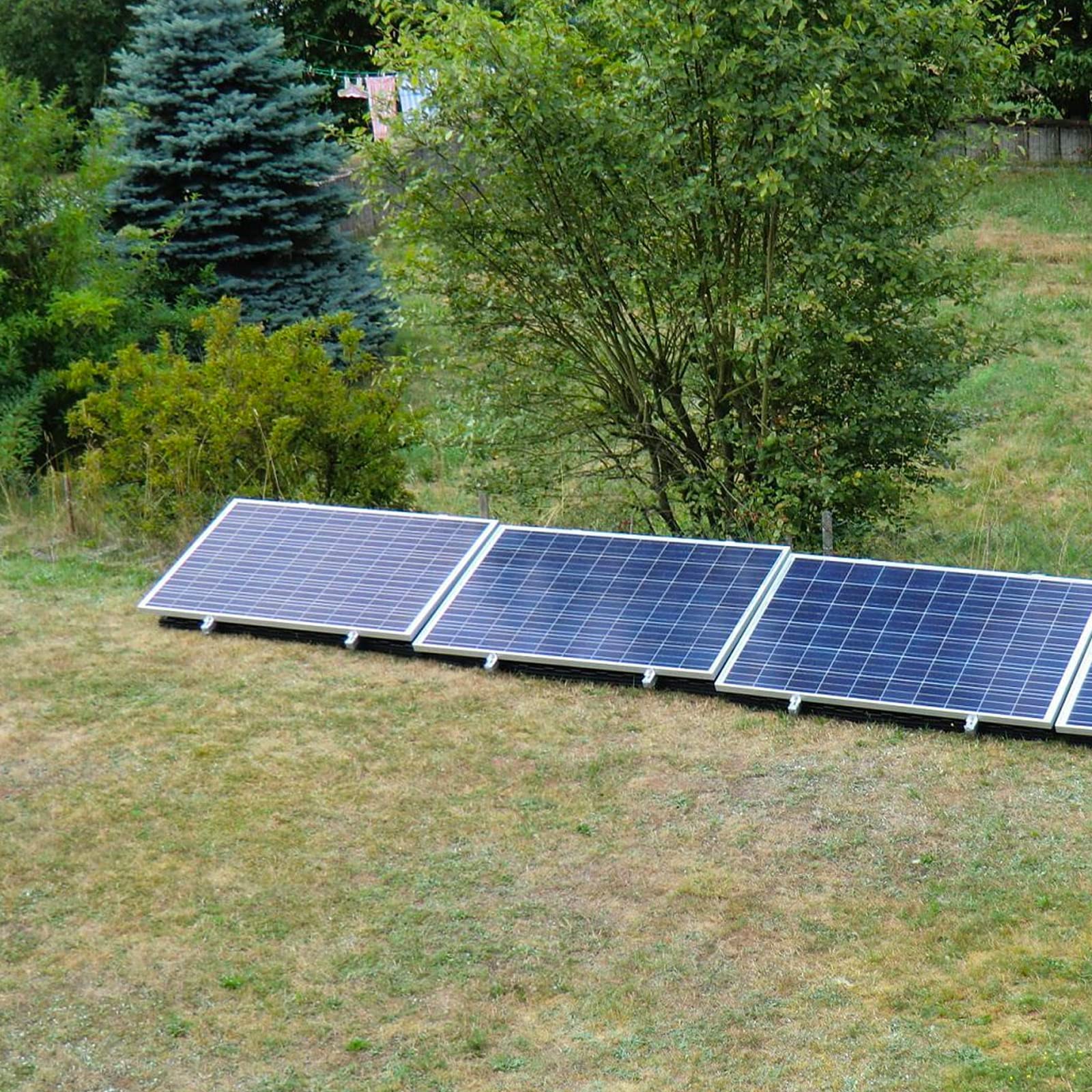 enjoy solar Soporte ajustable de aluminio con ángulo de inclinación de 10° -30° para el panel solar, adecuado para todos los anchos de módulo (incluye tornillos y tuercas)