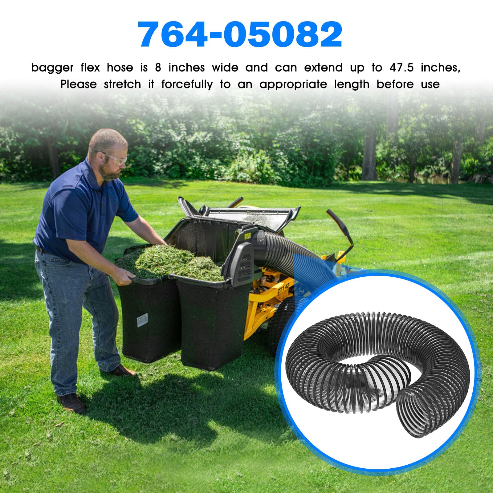 Amazon.com : 764-05082 Bagger Flex Hose for Cub Cadet Grass