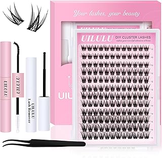 UILULU Kit de 144 racimos de pestañas postiza...