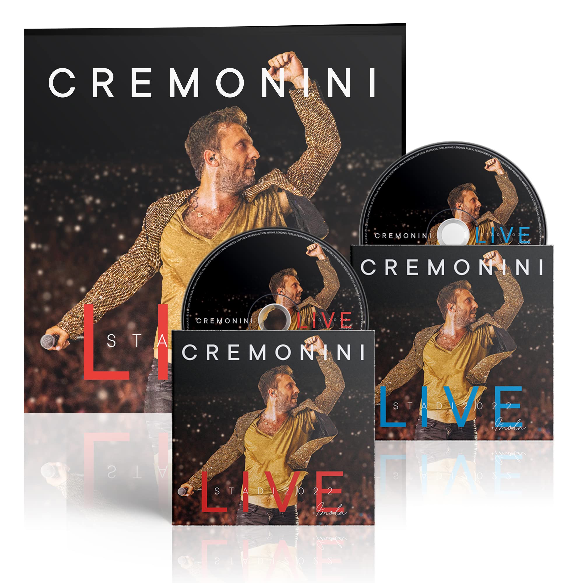 CREMONINI LIVE: STADI 2022 + IMOLA (DOPPIO CD + libro fotografico di 48 pagine)