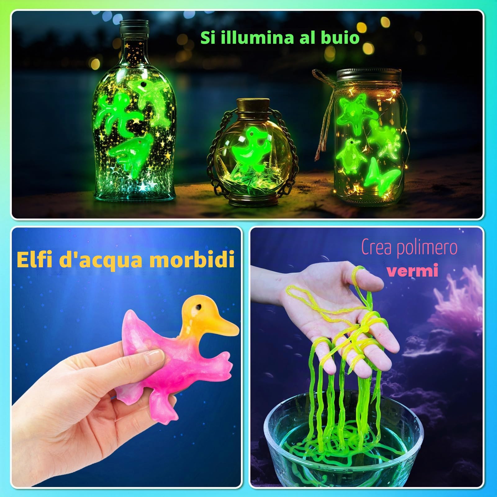 JOPSHEEN Magic Water Elf, 30 Colori Magico Acqua Fairy Gel per Bambini | Attivita Creative Bambino, DIY Giocattolo Fatto a Mano per Ragazzi e Ragazze