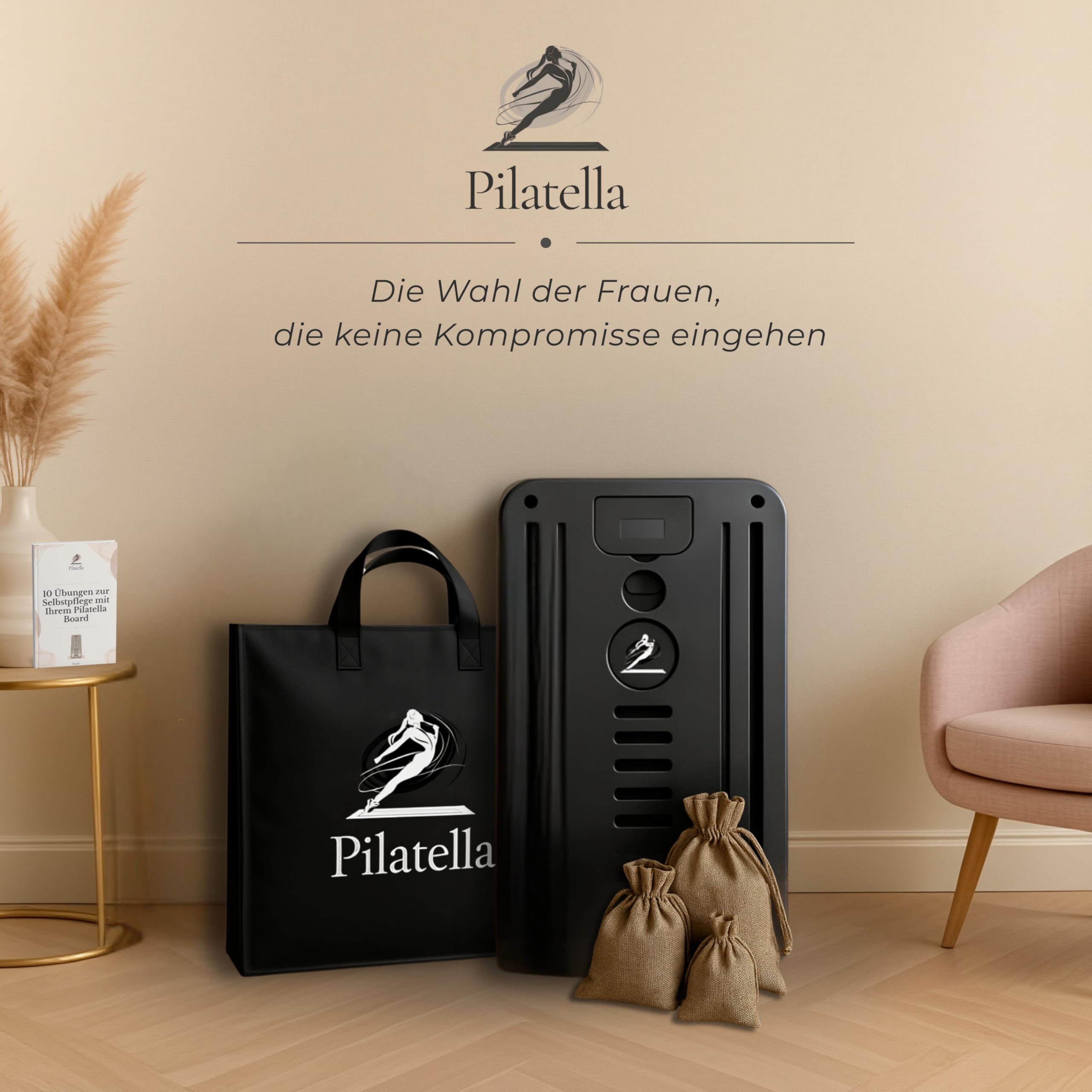 Pilates Board Faltbar 5-in-1 | Reformer Pilates Maschine für Zuhause, Pilates Brett, Fitness Board, Mini Pilates Reformer Premium + Ebook 10 Übungen