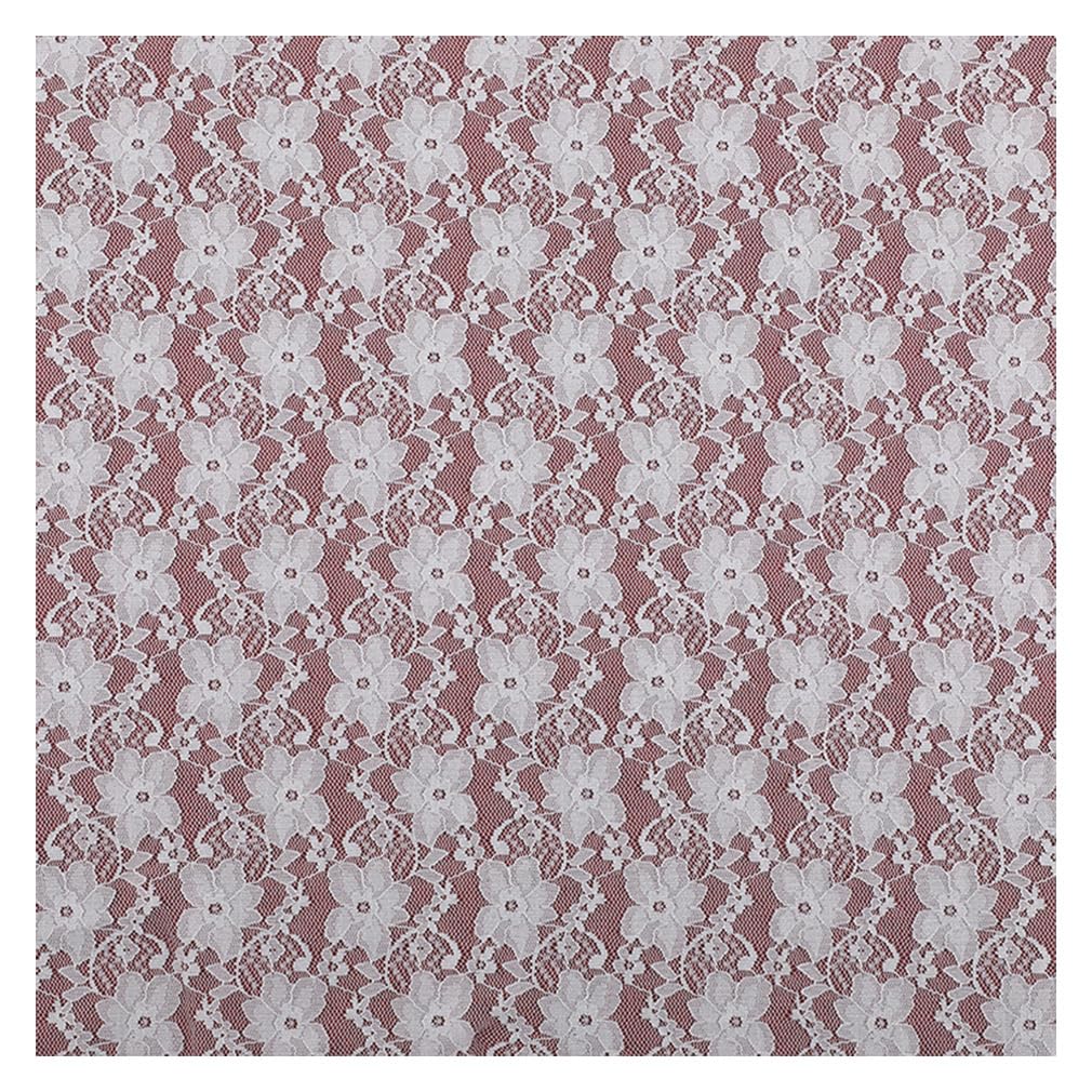 Materiał koronkowy, biały, szerokość 150 cm, materiał koronkowy, towar sprzedawany na metry, do szycia, tiulu, koronkowe obszycie, wzór kwiatowy, koronkowy bieżnik na stół, do rzemiosła