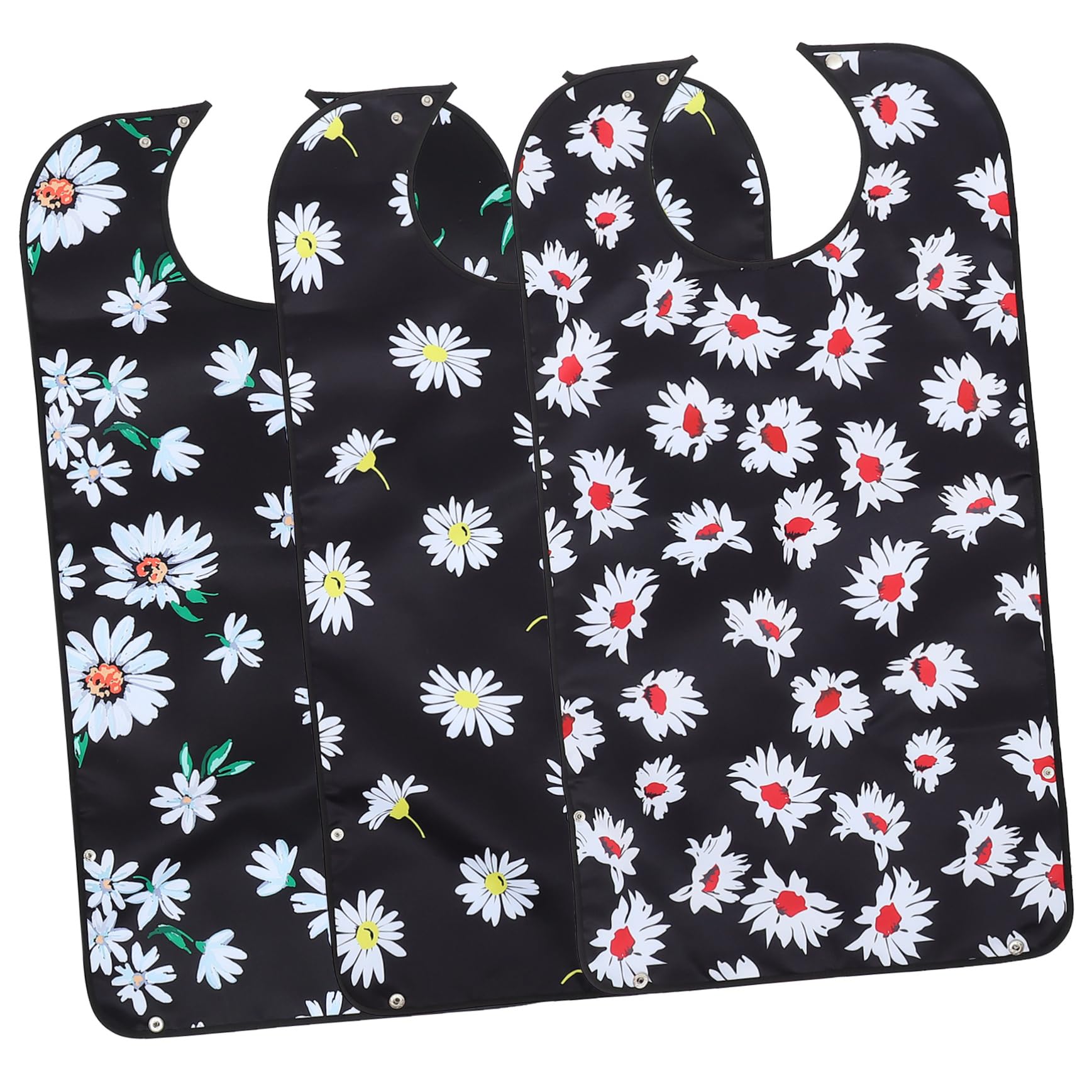 3 Stück-pack Polyester Lätzchen für Erwachsene mit Leichtem Material und Schutz für Empfindliche Kleidung für Senioren und Alltag