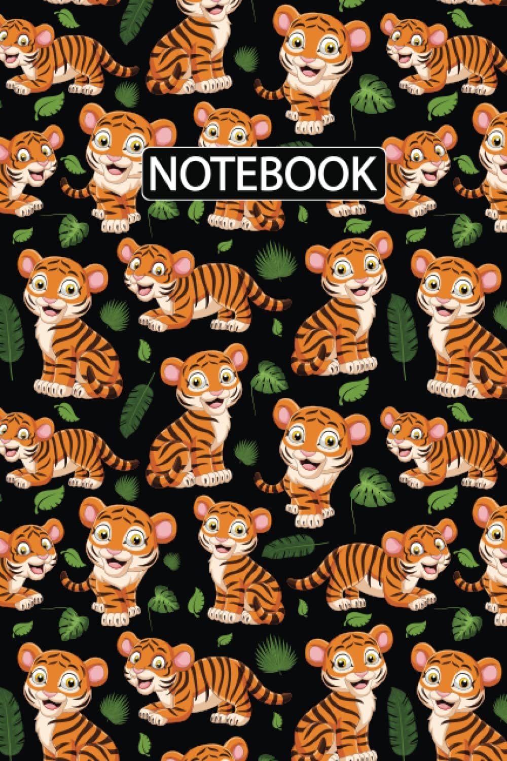 Tiger Notebook: Tiger Blank Lined Notebook To Write Notes Password, Notepad, To Do Lists