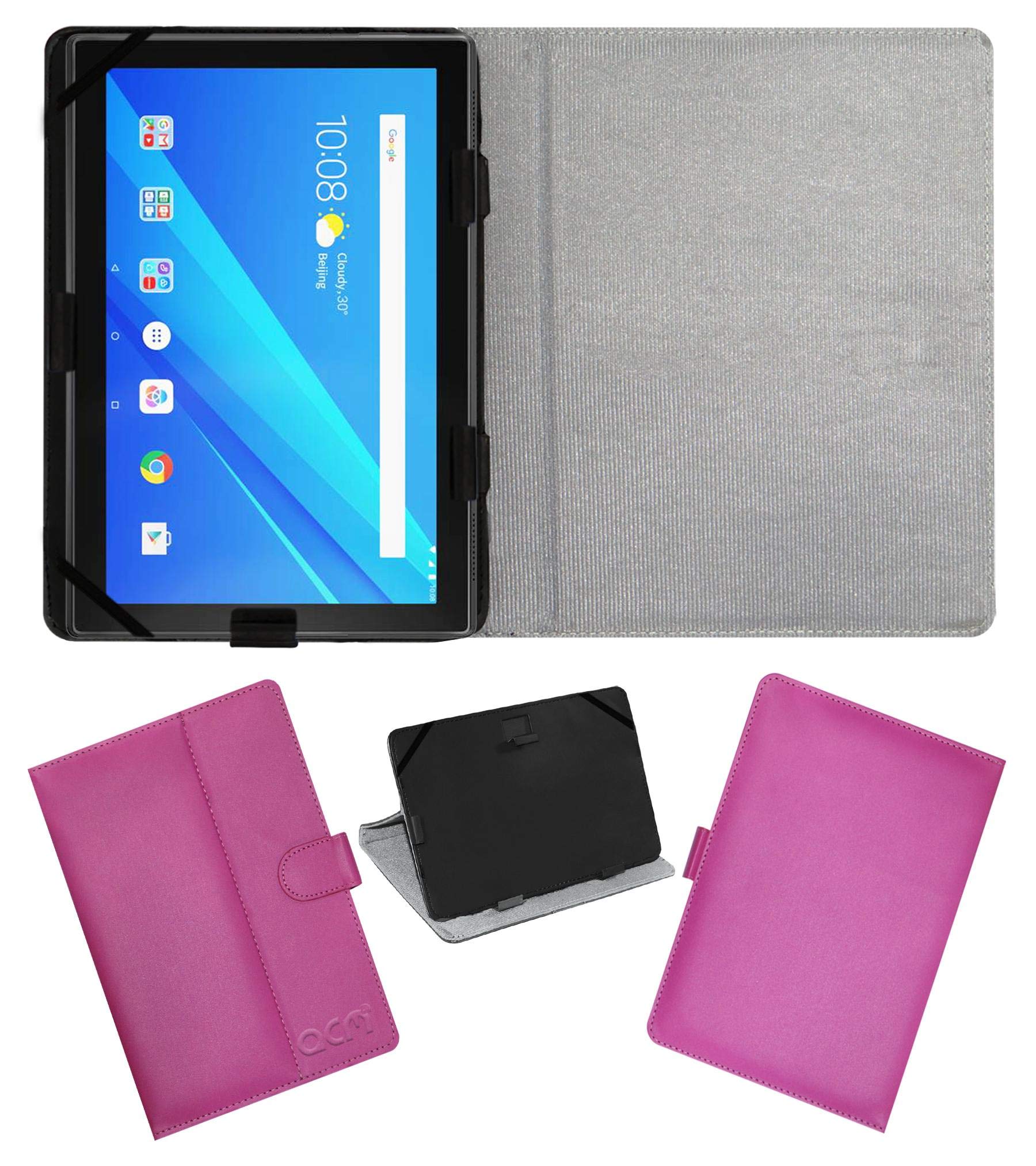 Acm Leather Flip Flap Case Compatible with Lenovo 10 Inch Byju Tablet Cover Stand Blue (B07TYF1C6G) Amazon Price History, Amazon Price Tracker