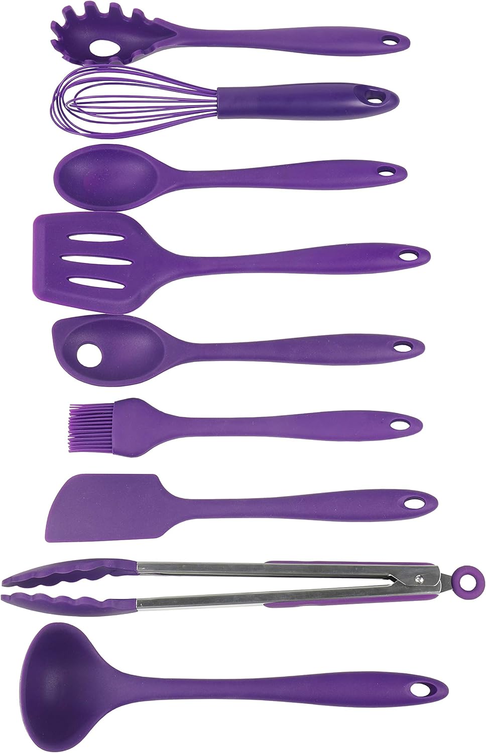 Chef Craft Premium Silicone Kitchen Tool and Utensil Set, 11 Piece, Purple : Everything Else