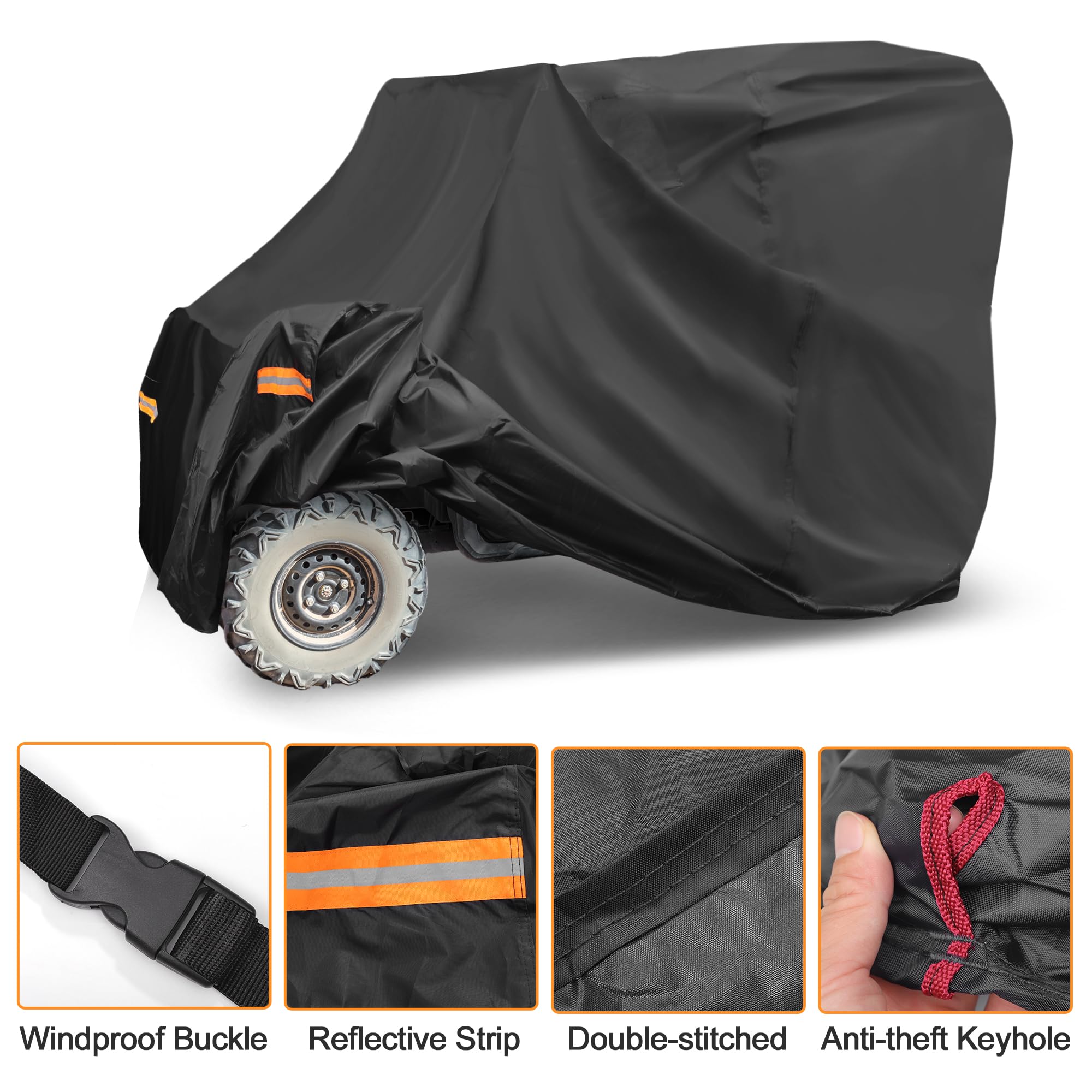 X AUTOHAUX Housse étanche côte à côte pour Honda Pioneer 1000 UTV