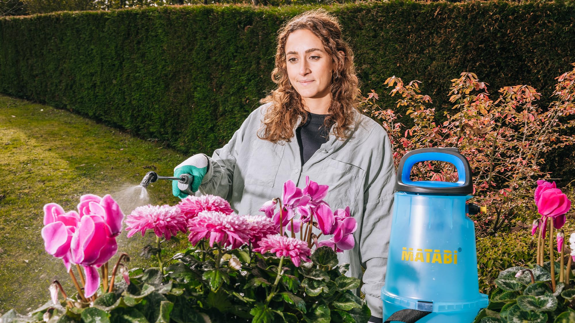 Matabi e7 Easy - Spruzzatore Elettrico per Giardino e Orto - Batteria Li-Ion USB-C - Autonomia 20L - Sistema Sicuro - Cinghie Regolabili - Serbatoio Traslucido - Facile da Usare - Fatto in UE