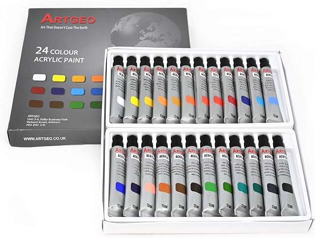Artgeo Acrylic Paint 24 Colours