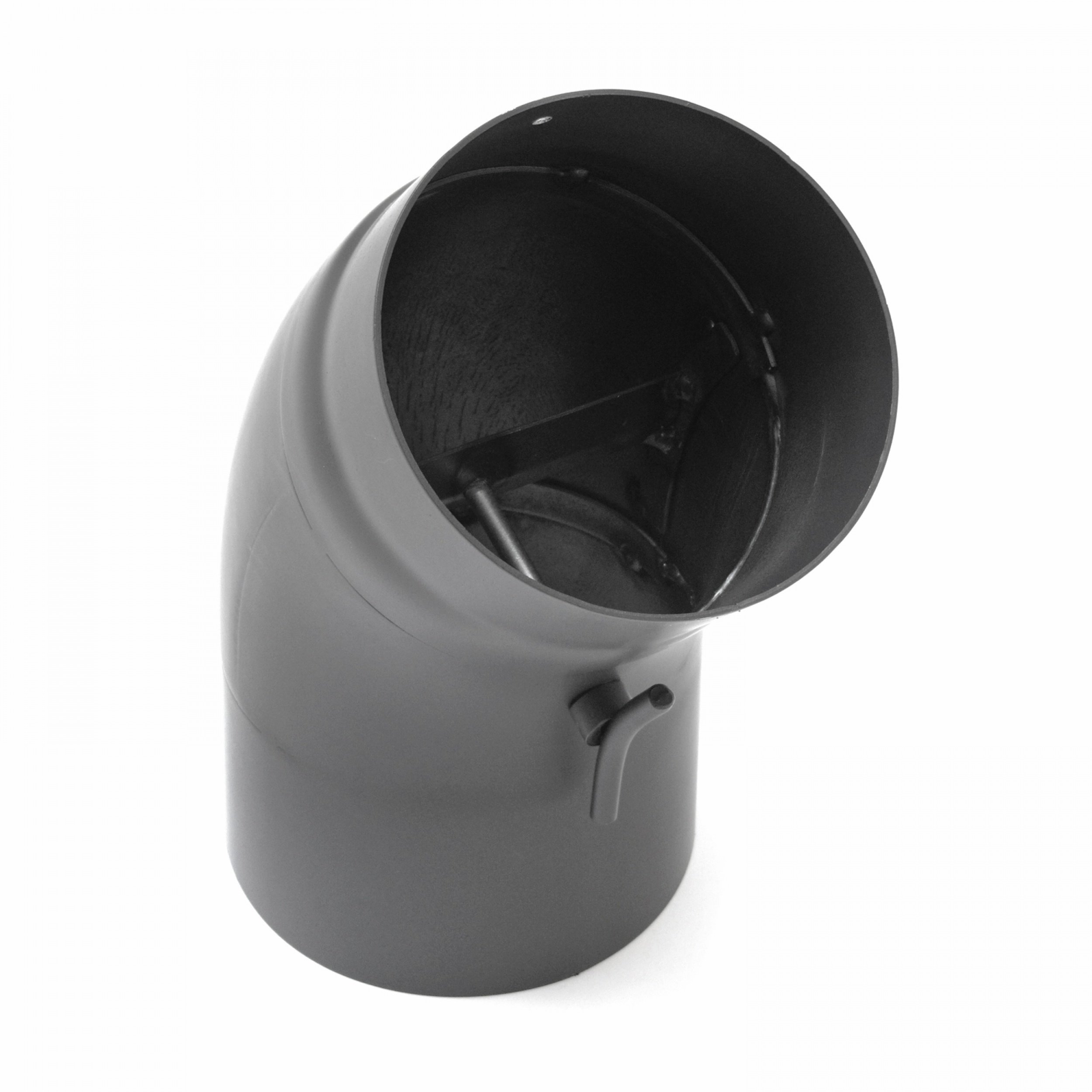 raik SH040-150-gg Raik Rauchrohrbogen/Ofenrohr 150mm - 45° gezogen gussgrau