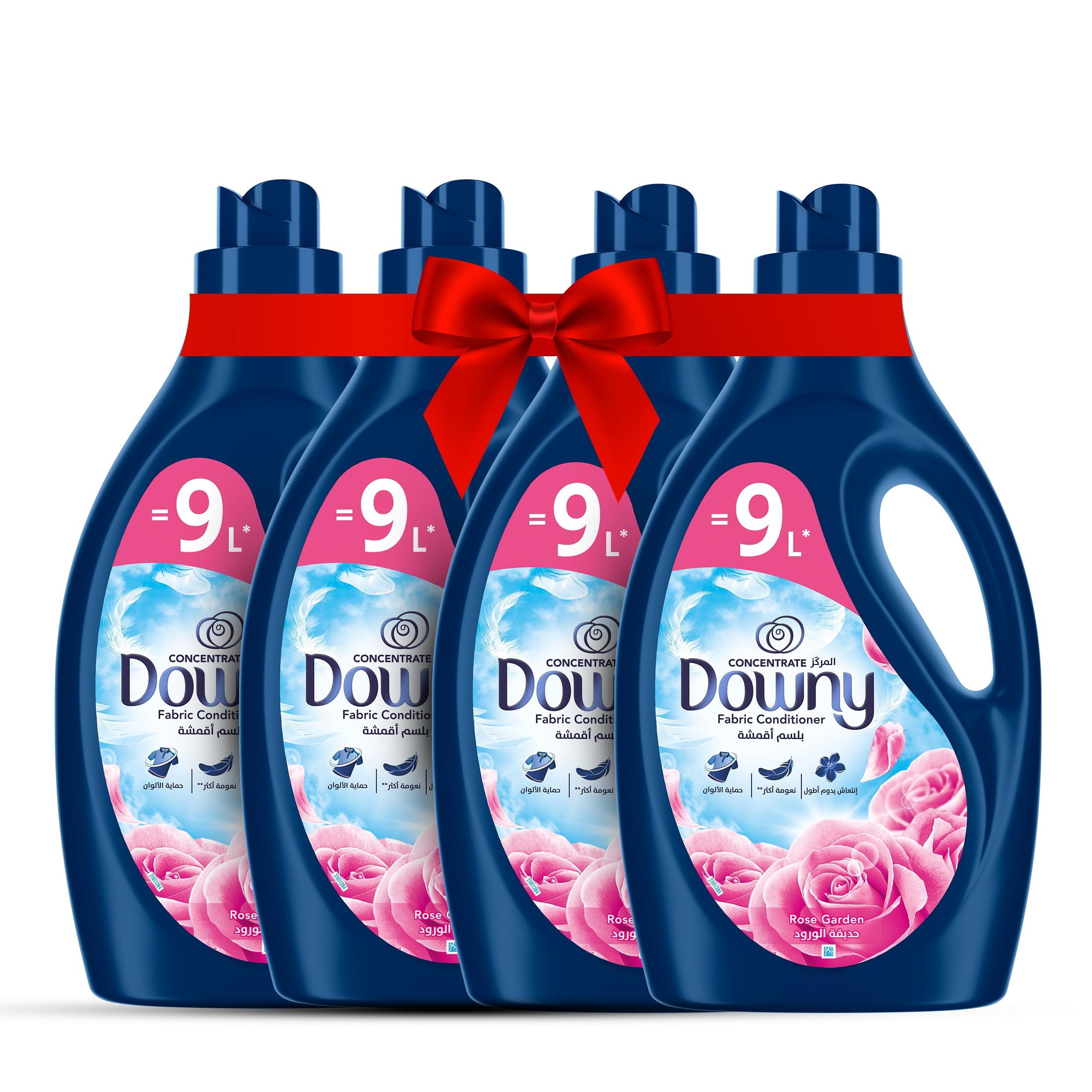 Rose Garden 3L, Fabric Softener, All-in-One Concentrate Pack of 4