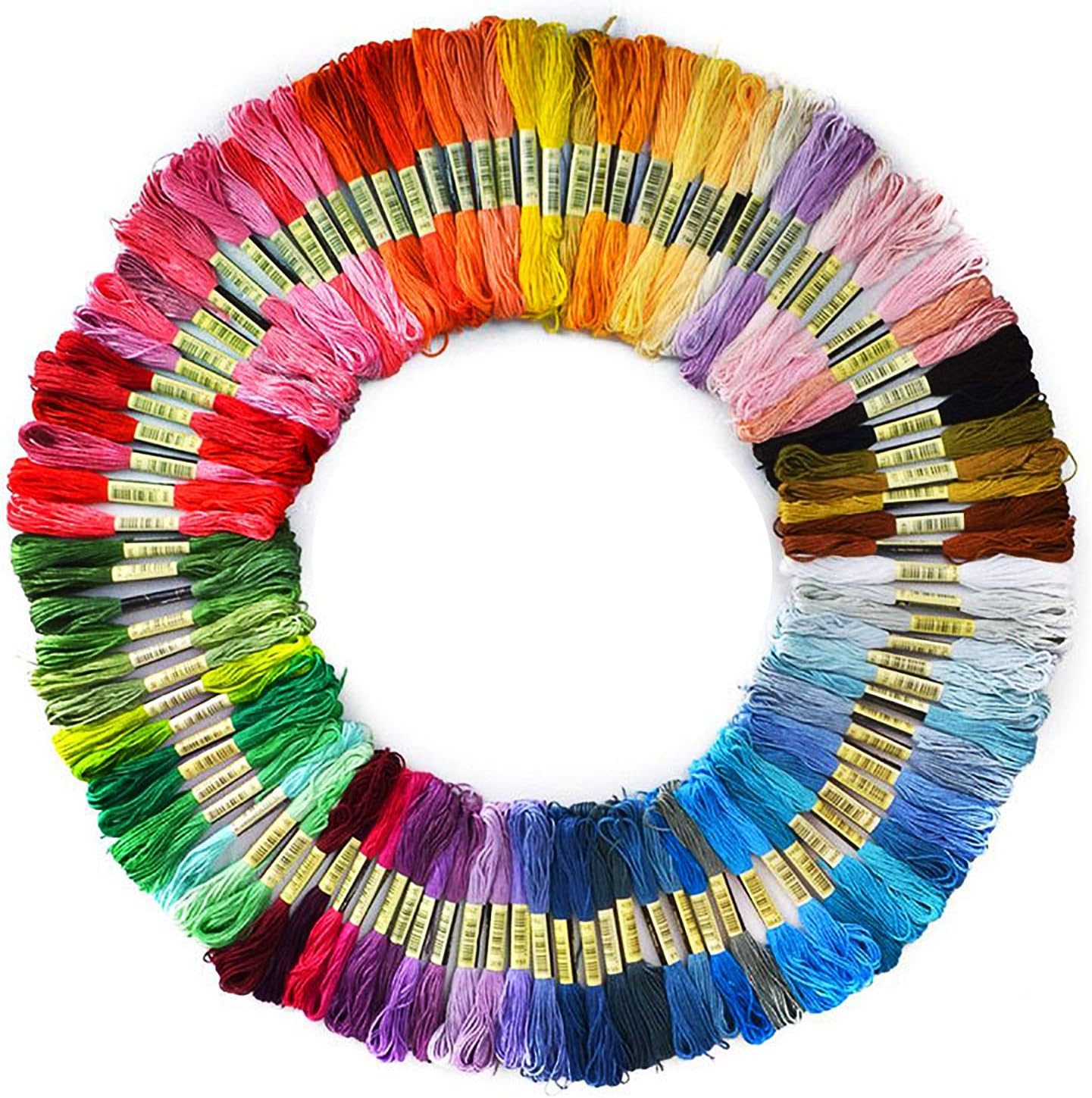 Embroidery Floss 200 Skeins Friendship Bracelet String Multi-Color Embroidery Premium Cross Stitch Threads