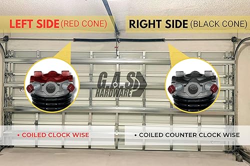 Miniatura 2 de Muelle de torsión para puerta de garaje (243 x 1.75 x 36) | Rodamiento de acero de 1 pulgada + par de barras de bobinado | Reemplazo de herida de