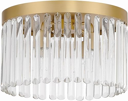 Miniatura 3 de Crystorama Emory - Soporte empotrado dorado moderno con 4 luces