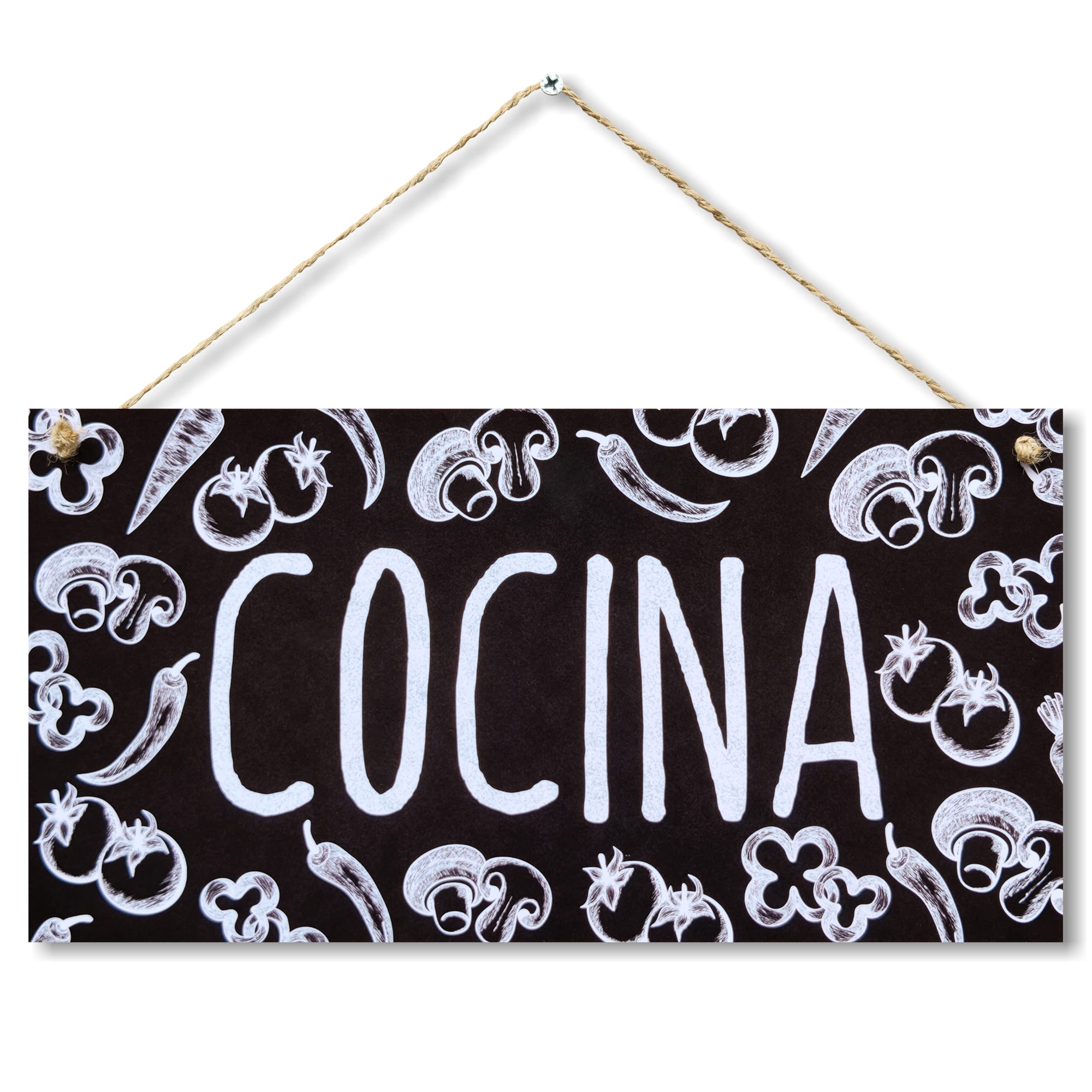 CARISPIBET Cocina Carteles Decorativos para el hogar Placas para decoración de Interiores Placa para Bar, Restaurante, Hotel 15 x 30 cm