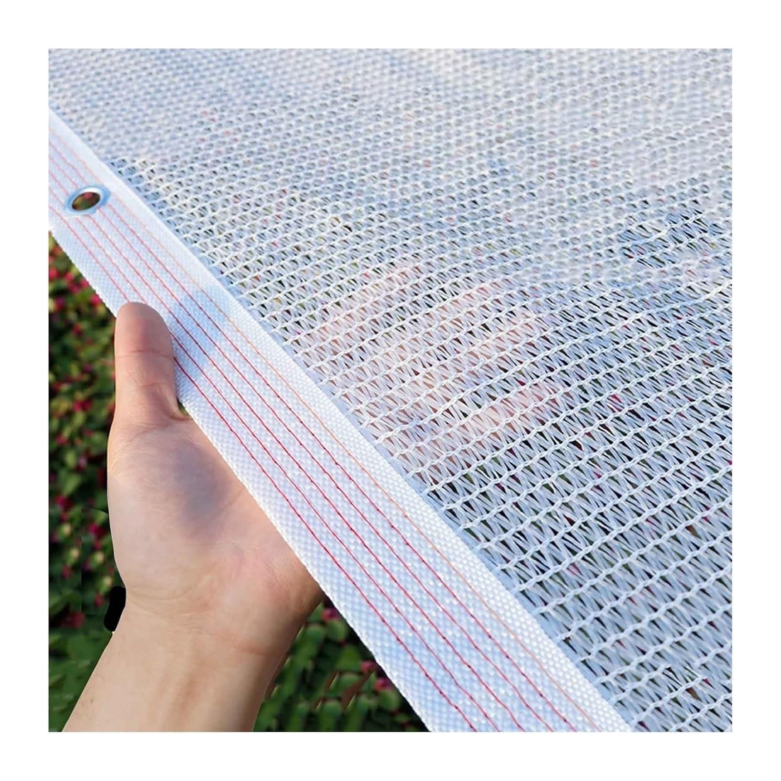 White Garden Shade Cloth, 55% Shade Cloth White with Grommets Multiple Sizes(3.3x6.6ft)