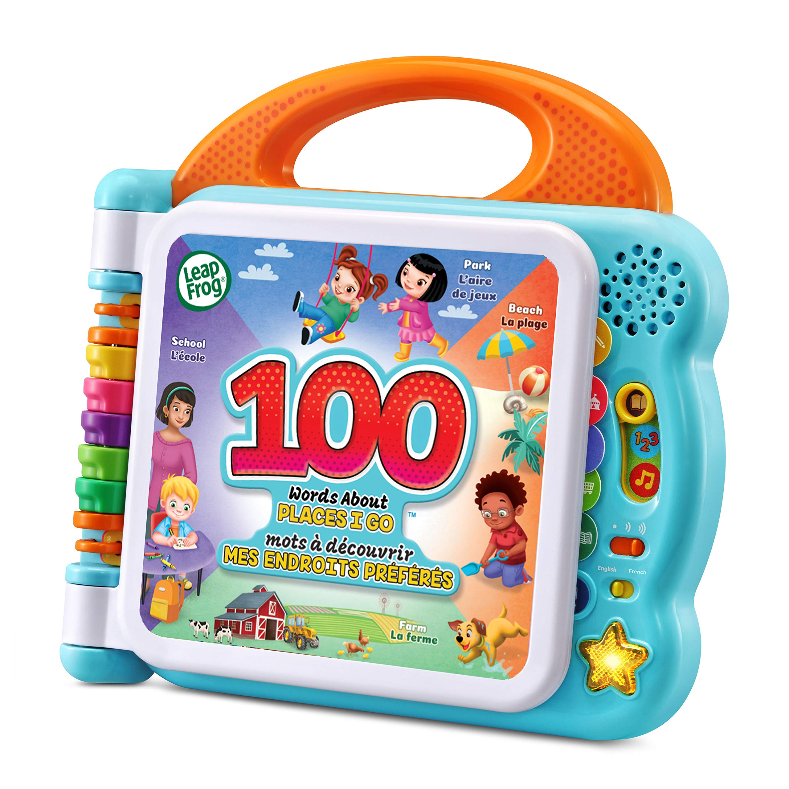 LeapFrog 100 Words About Places I Go Book (Bilingual English-French) - 2