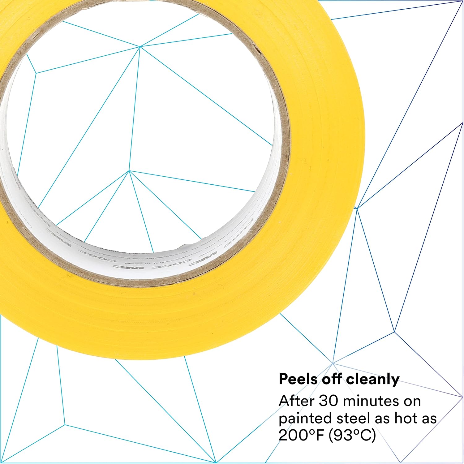 3M Vinyl Duct Tape 3903, Yellow, 2 in x 50 yd, 6.5 mil image 4