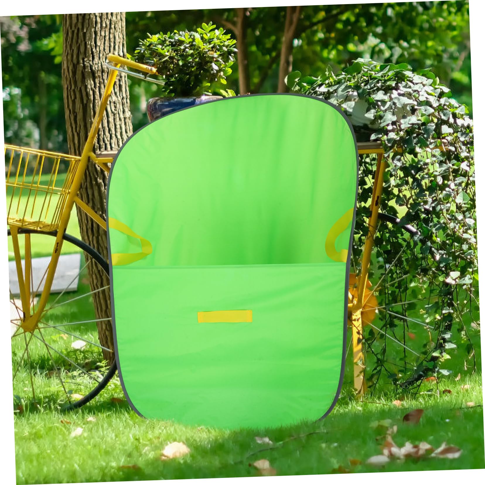Großer Laubsammelbeutel mit Griff, Polyester und Stahldraht