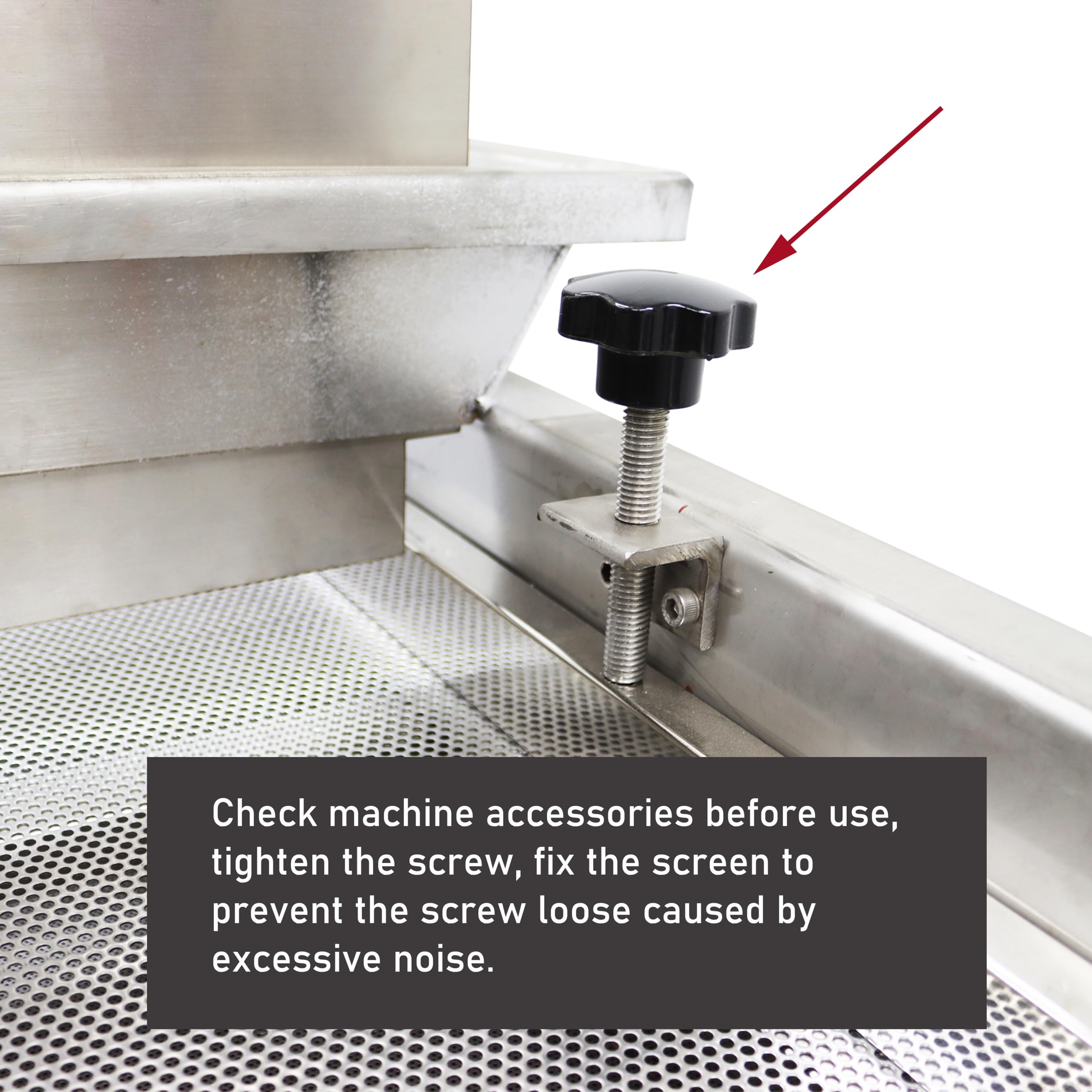 LGXEnzhuo 220V Full Stainless Steel Linear Vibrating Screen JG50-150 Single Layer Single Motor 4mm Round Hole Sieve Mesh 150W