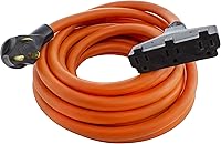 Vista 10 de AC WORKS TT-30P RV/Generator 30Amp Plug to 5-15/20R Adaptador con indicador de alimentación (Compacto)