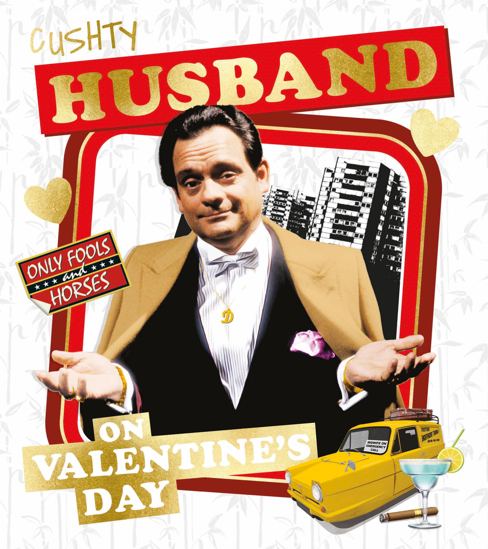 Valentine Card For My Husband Only Fools & Horses Cushty Husband On Valentines Day Card