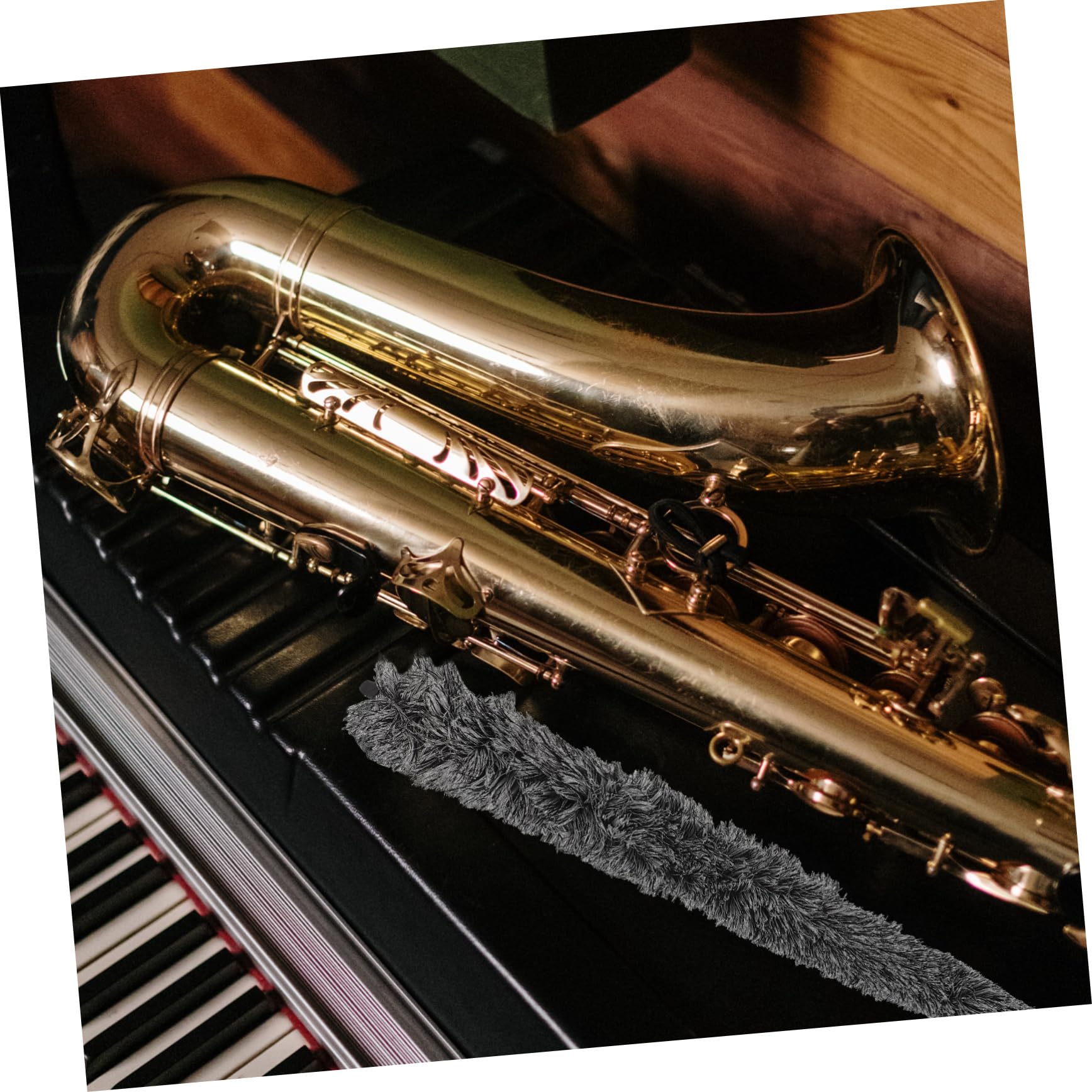 ibasenice Reliable Saxophone Brush Durable Thread Cleaner Tool for Alto Tenor Sax Care Compact for Premium Quality Maintenance Brush Essential Sax Cleaning Accessory