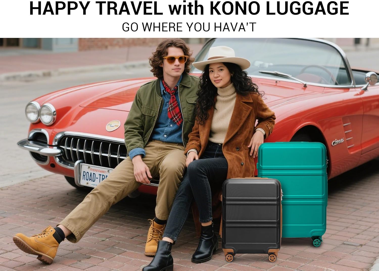 Kono 28 Inch Luggage Expandable Suitcase with Spinner Wheels TSA Lock Lightweight PC+ABS Hardside Large Checked Luggage Durable Rolling Suitcase Turquoise - Image 8