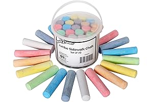 READY 2 LEARN Jumbo Sidewalk Chalk - Ultimate Expression of Non-Toxic Creativity