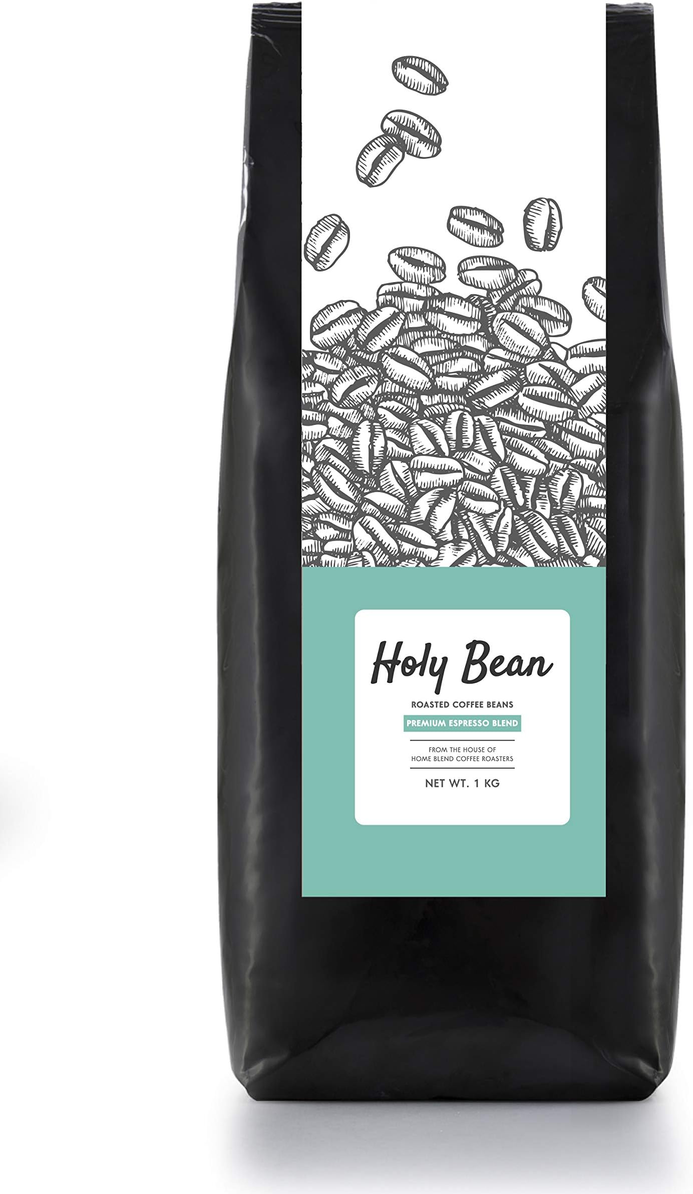 Holy Bean - Espresso Blend - Roasted Coffee Whole Beans - Medium Dark Roast - Pack of 1 KG, Bag