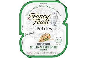 Fancy Feast Petites Gourmet Gravy Chicken and Rice Grilled Entree for Cats