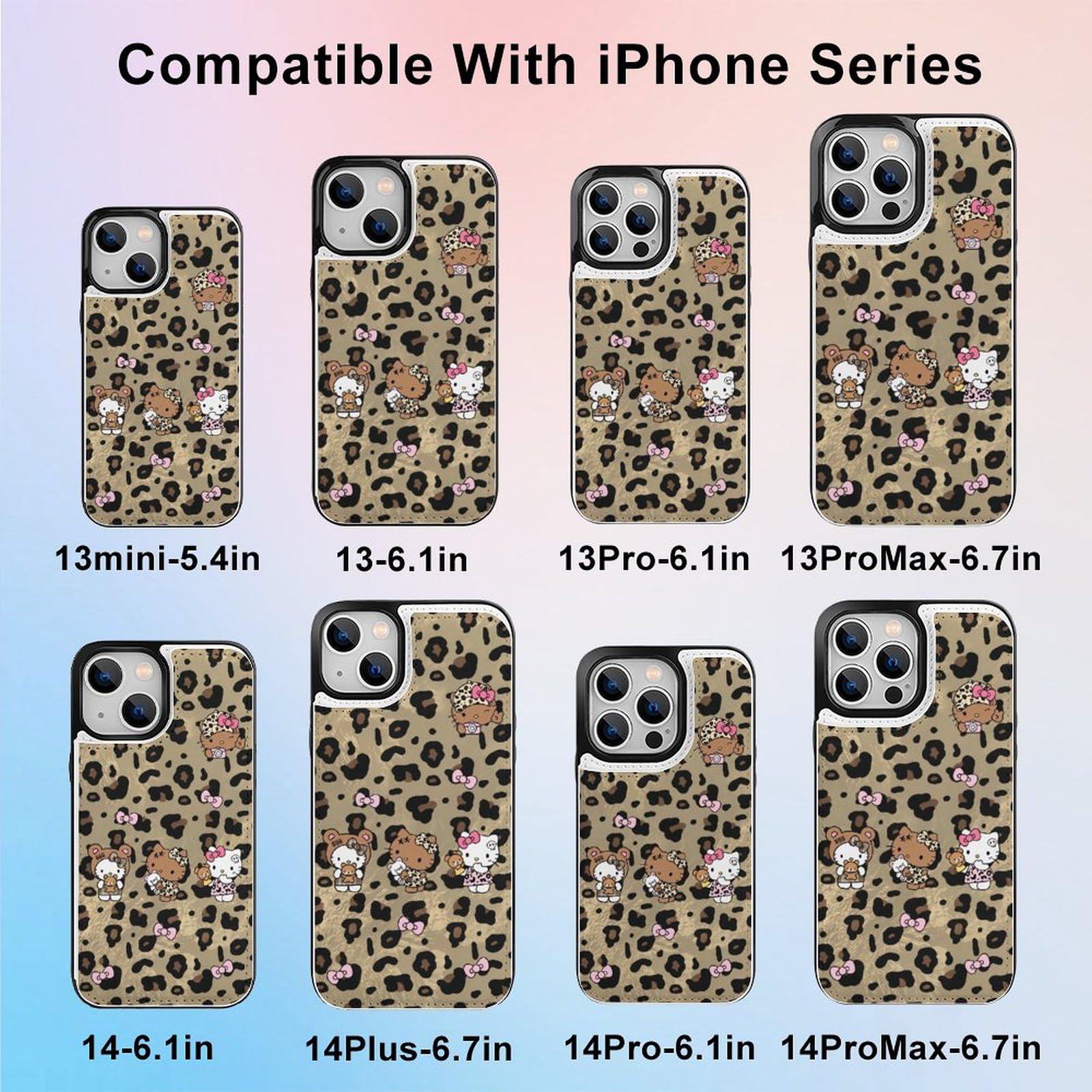 Amazon.co.jp: ハローキティ ヒョウ柄 iPhone14 Pro ケース 手帳型