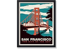 Poster Master Vintage Travel Poster - San Francisco Print - City By...